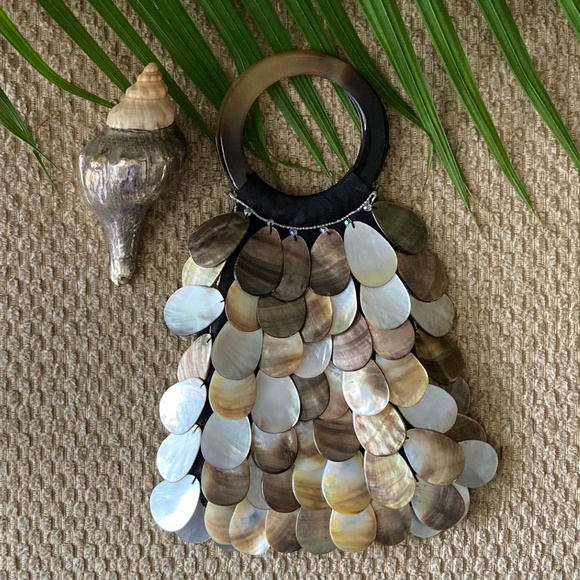 Wisteria Handbags - Wisteria ABALONE Shell Evening Bag Handbag Purse